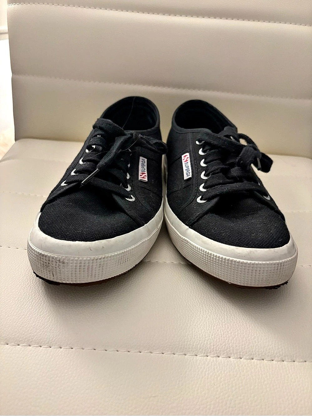 Superga 2750 Cotu Classic Black & White Sneakers